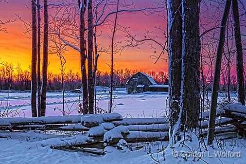 Winterscape Sunrise_32515-6.jpg - Photographed near Smiths Falls, Ontario, Canada.